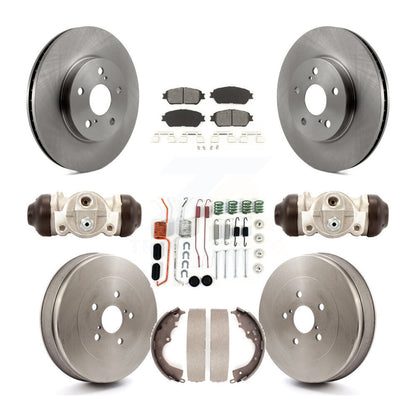 [Avant + Arrière] Kit de Disque et plaquette (semi-métallique) de frein pour 2004-2010 Toyota Sienna K8S-102245