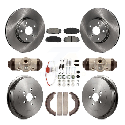 [Avant + Arrière] Kit de Disque et plaquette (semi-métallique) de frein pour 2009-2013 Toyota Corolla K8S-102248
