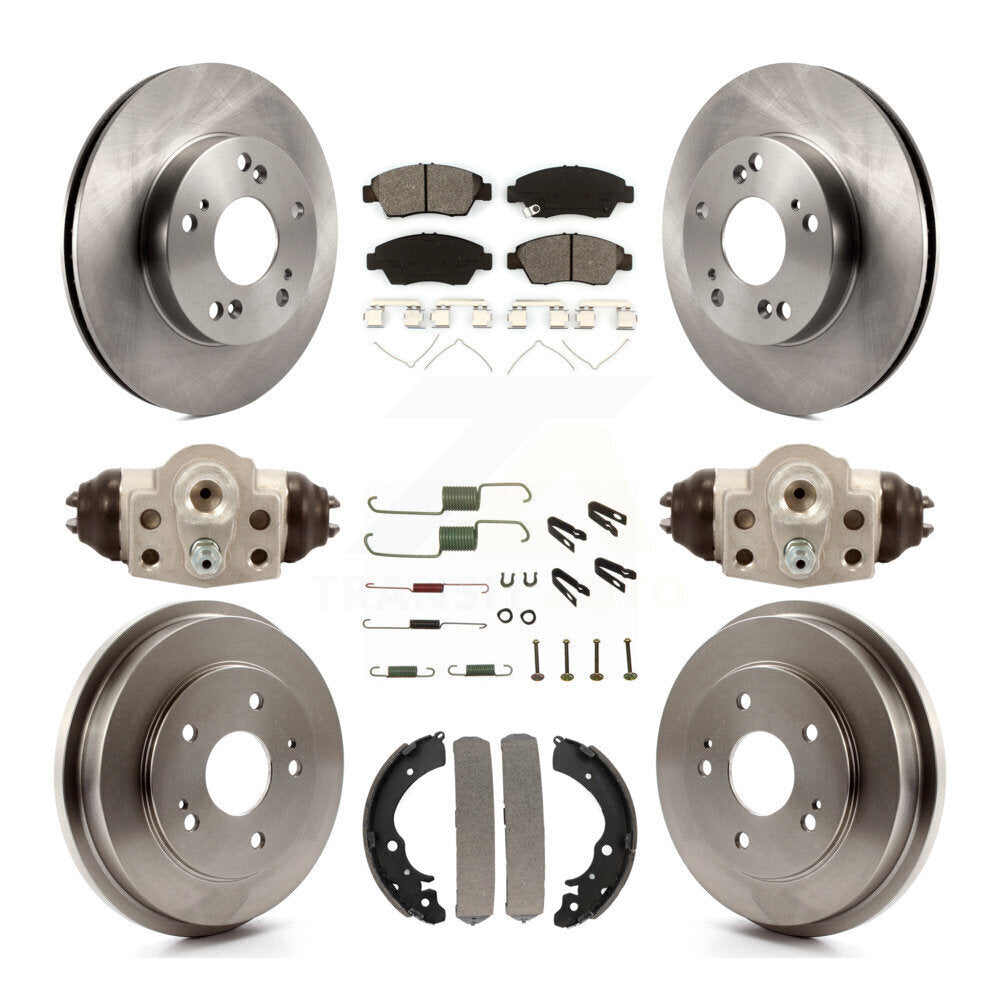 [Avant + Arrière] Kit de Disque et plaquette (semi-métallique) de frein pour Honda Civic K8S-102249