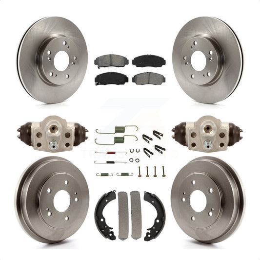 [Avant + Arrière] Kit de Disque et plaquette (semi-métallique) de frein pour 2013 Honda Civic Natural Gas K8S-102250 par Transit Auto