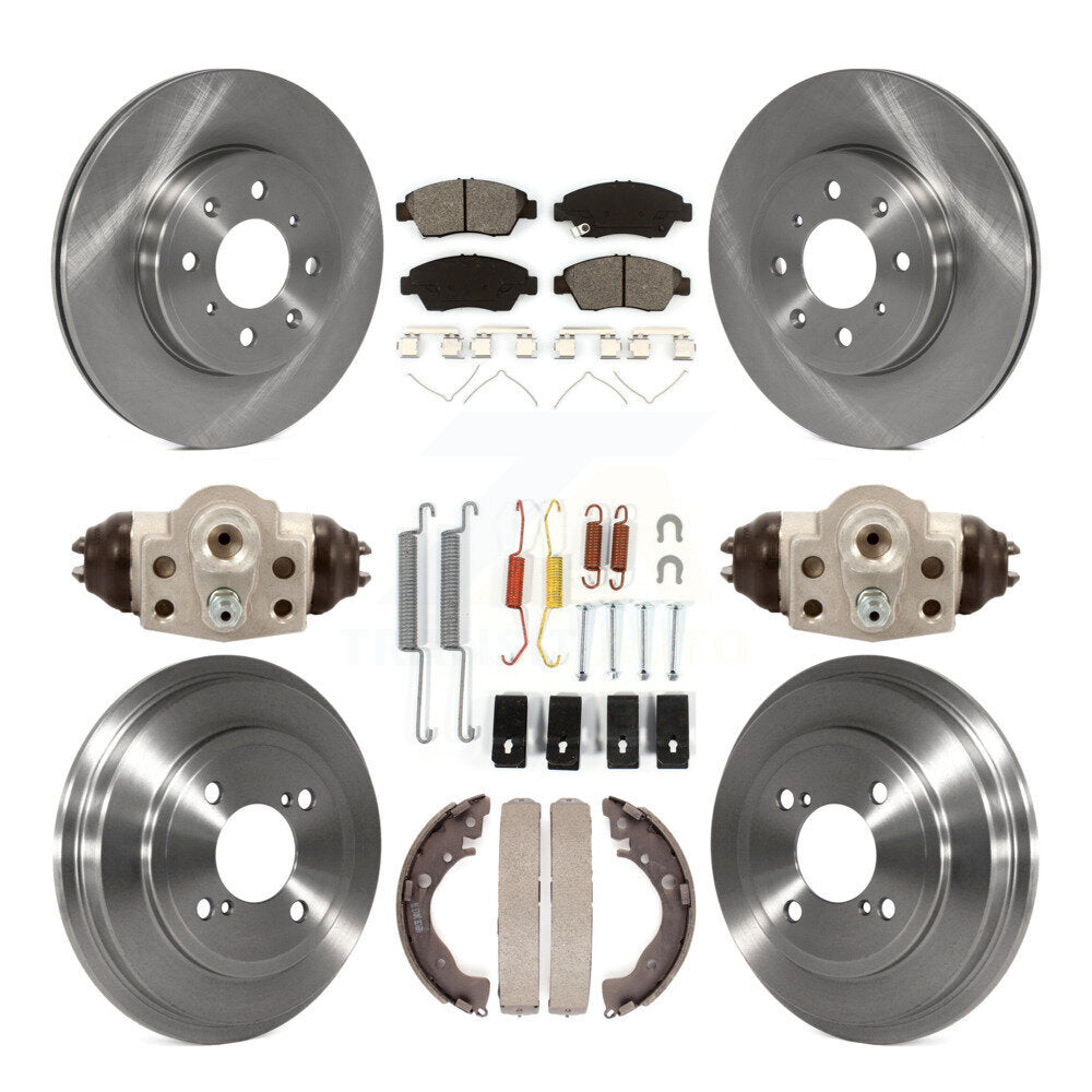 [Avant + Arrière] Kit de Disque et plaquette (semi-métallique) de frein pour 2015-2019 Honda Fit K8S-102251