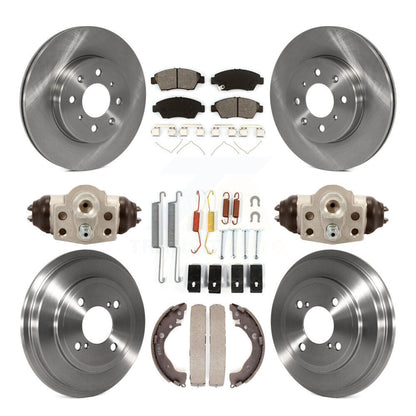 [Avant + Arrière] Kit de Disque et plaquette (semi-métallique) de frein pour 2015-2019 Honda Fit K8S-102251