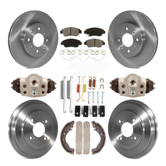 [Avant + Arrière] Kit de Disque et plaquette (semi-métallique) de frein pour 2015-2019 Honda Fit K8S-102251