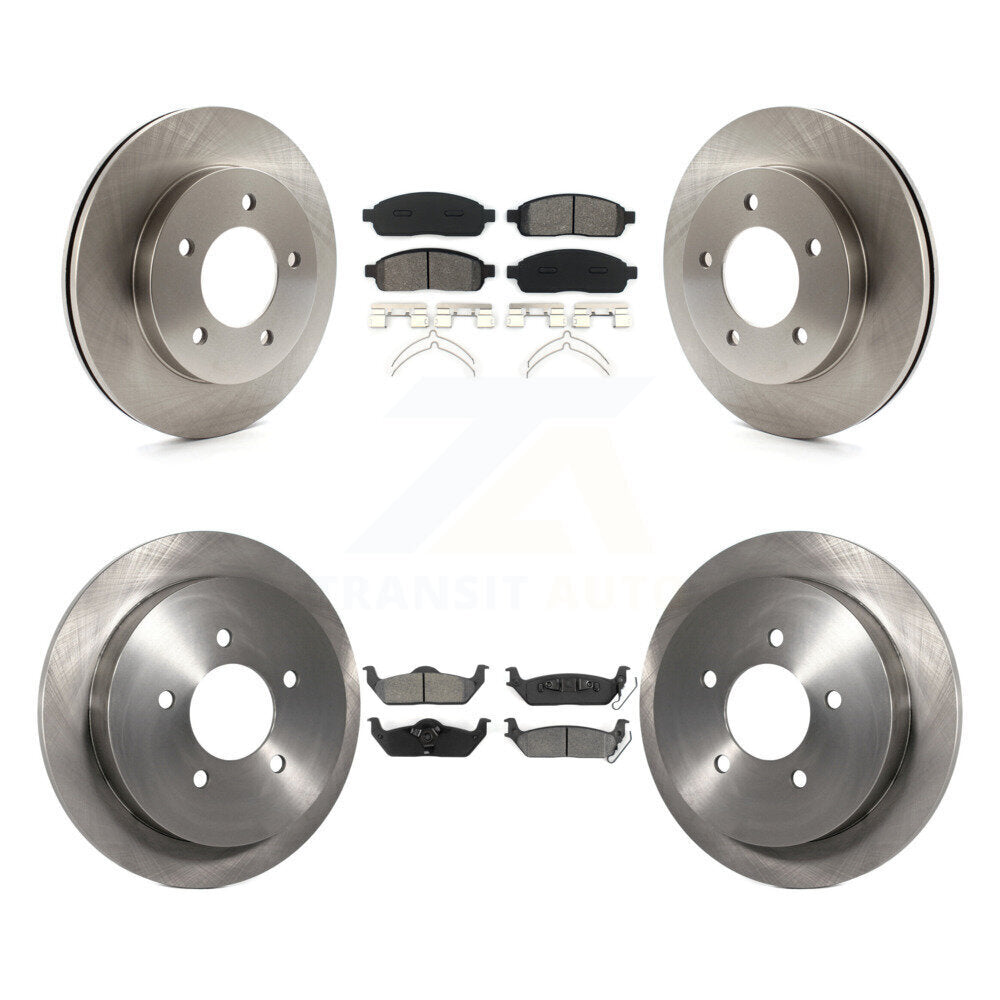 [Avant + Arrière] Kit de Disque et plaquette (semi-métallique) de frein pour 2004 Ford F-150 4WD avec 5 Lug Wheels 11th Digit Of Vin Is C K8S-102262