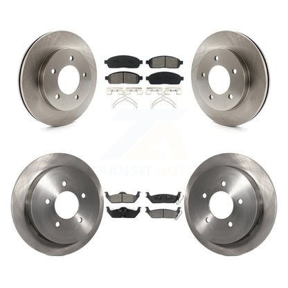 [Avant + Arrière] Kit de Disque et plaquette (semi-métallique) de frein pour 2004 Ford F-150 4WD avec 5 Lug Wheels 11th Digit Of Vin Is C K8S-102262