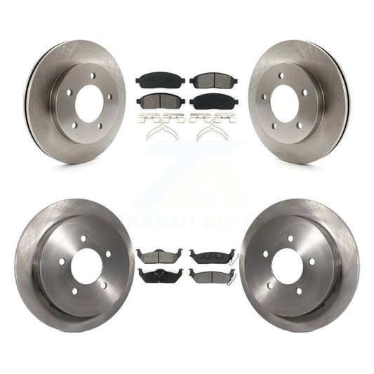 [Avant + Arrière] Kit de Disque et plaquette (semi-métallique) de frein pour 2004 Ford F-150 4WD avec 5 Lug Wheels 11th Digit Of Vin Is C K8S-102262