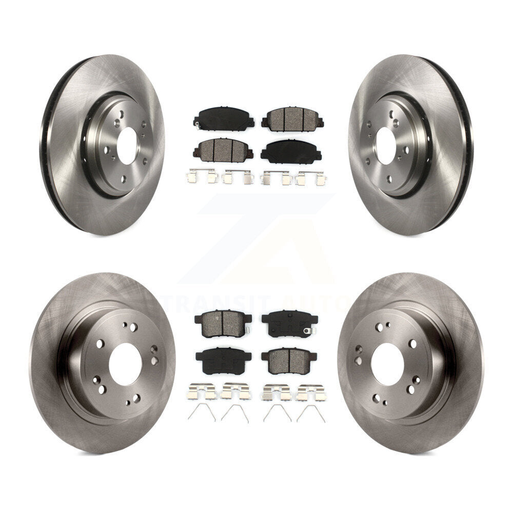 [Avant + Arrière] Kit de Disque et plaquette (semi-métallique) de frein pour 2017 Honda Accord Hybrid EX-L Touring K8S-102266