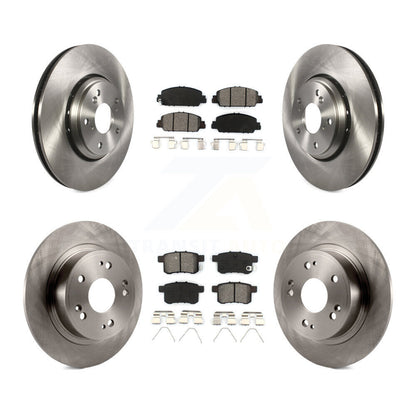 [Avant + Arrière] Kit de Disque et plaquette (semi-métallique) de frein pour 2017 Honda Accord Hybrid EX-L Touring K8S-102266
