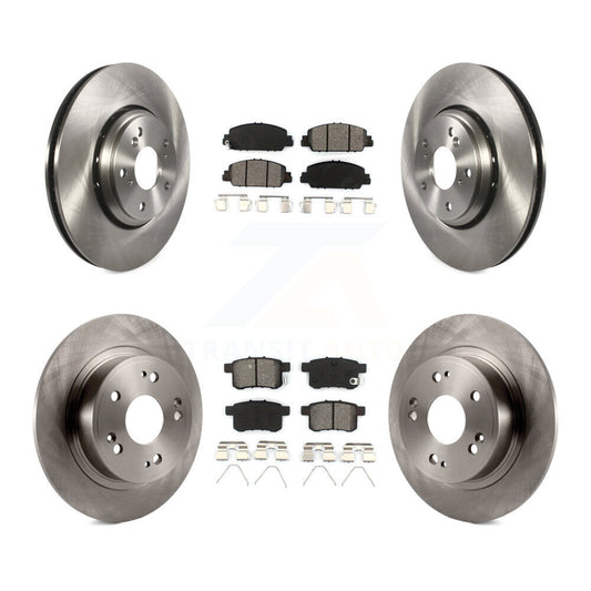 [Avant + Arrière] Kit de Disque et plaquette (semi-métallique) de frein pour 2017 Honda Accord Hybrid EX-L Touring K8S-102266