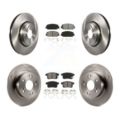 [Avant + Arrière] Kit de Disque et plaquette (semi-métallique) de frein pour Honda Accord K8S-102267