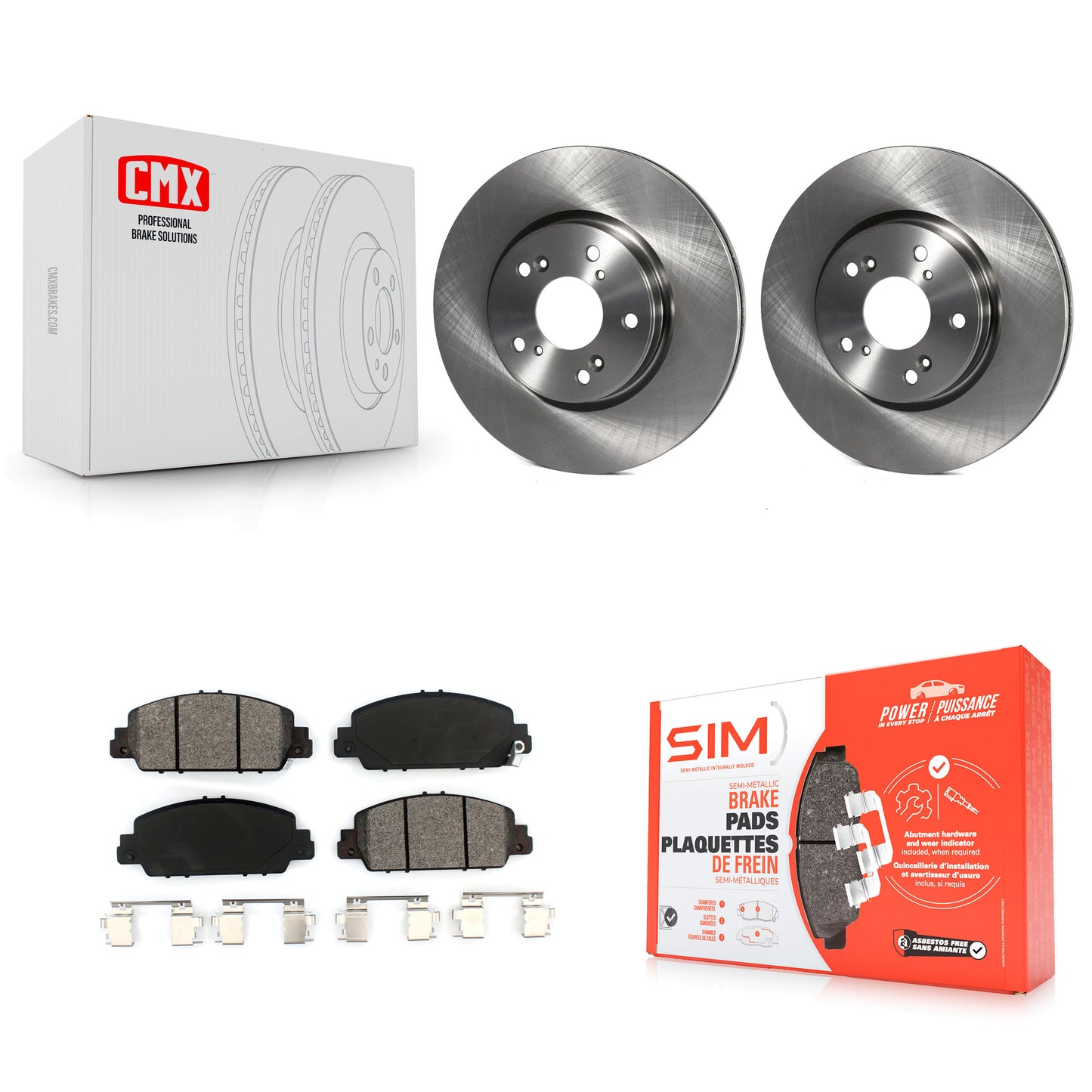 [Avant] Kit de Disque et plaquette (semi-métallique) de frein pour Honda Accord HR-V K8S-102271