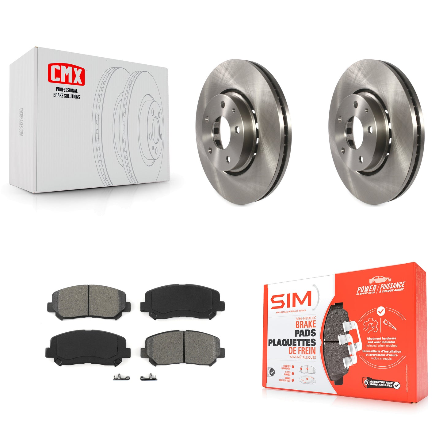 [Avant] Kit de Disque et plaquette (semi-métallique) de frein pour Mazda CX-5 K8S-102274