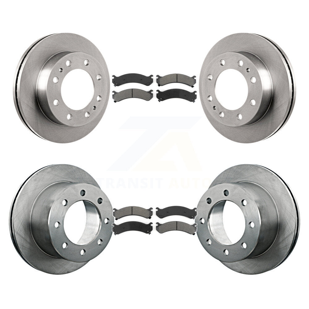 [Avant + Arrière] Kit de Disque et plaquette (semi-métallique) de frein pour Chevrolet Silverado 3500 HD GMC Sierra Classic K8S-102275