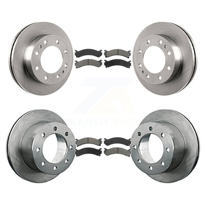 [Avant + Arrière] Kit de Disque et plaquette (semi-métallique) de frein pour Chevrolet Silverado 3500 HD GMC Sierra Classic K8S-102275