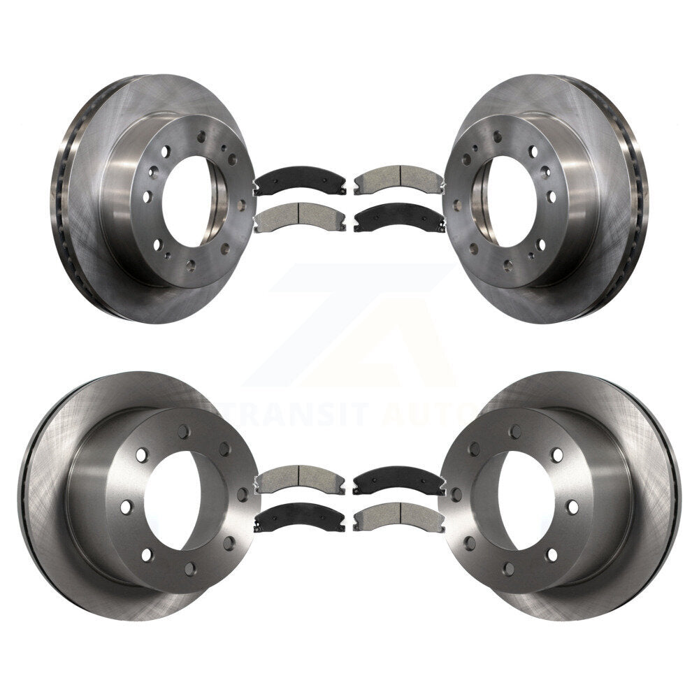 [Avant + Arrière] Kit de Disque et plaquette (semi-métallique) de frein pour 2011-2019 Chevrolet Silverado 3500 HD GMC Sierra avec Dual Wheels K8S-102277