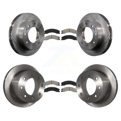 [Avant + Arrière] Kit de Disque et plaquette (semi-métallique) de frein pour 2011-2019 Chevrolet Silverado 3500 HD GMC Sierra avec Dual Wheels K8S-102277