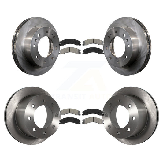[Avant + Arrière] Kit de Disque et plaquette (semi-métallique) de frein pour 2011-2019 Chevrolet Silverado 3500 HD GMC Sierra avec Dual Wheels K8S-102277