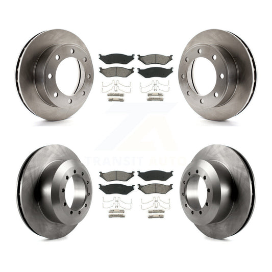 [Avant + Arrière] Kit de Disque et plaquette (semi-métallique) de frein pour 1999 Ford F-450 Super Duty F-550 avec 13.03" Diameter Rotor To 03/22/99 K8S-102278