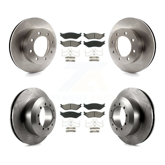 [Avant + Arrière] Kit de Disque et plaquette (semi-métallique) de frein pour Ford E-550 Super Duty F-450 F-550 Econoline K8S-102281