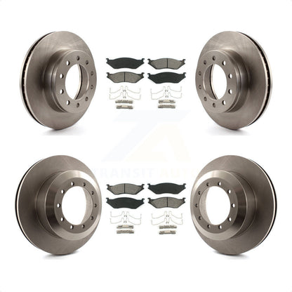 [Avant + Arrière] Kit de Disque et plaquette (semi-métallique) de frein pour Ford F-450 Super Duty F-550 International CF500 CF600 K8S-102282 par Transit Auto