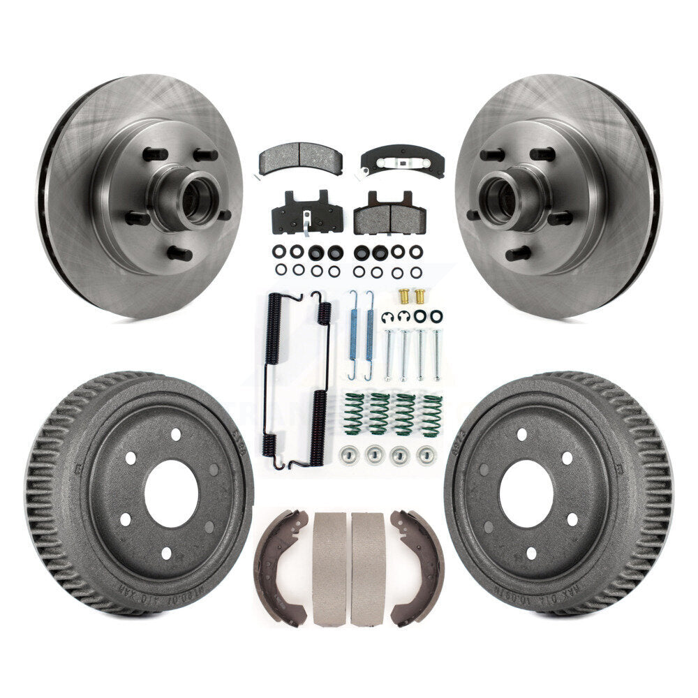 [Avant + Arrière] Kit de Disque et plaquette (semi-métallique) de frein pour GMC Yukon RWD avec 10" Diameter K8S-102283