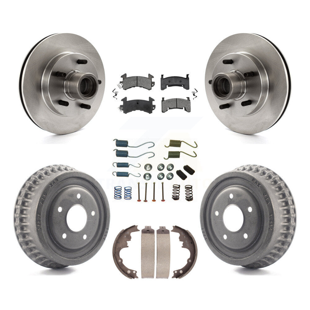 [Avant + Arrière] Kit de Disque et plaquette (semi-métallique) de frein pour 1991 GMC Sonoma Chevrolet S10 Blazer S15 Jimmy avec ABS Tone Ring RWD K8S-102286