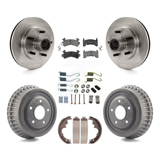 [Avant + Arrière] Kit de Disque et plaquette (semi-métallique) de frein pour 1991 GMC Sonoma Chevrolet S10 Blazer S15 Jimmy avec ABS Tone Ring RWD K8S-102286