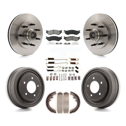 [Avant + Arrière] Kit de Disque et plaquette (semi-métallique) de frein pour 1999 Ford F-150 RWD avec 7 Lug Wheels K8S-102287