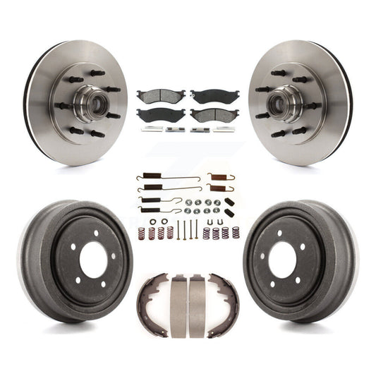 [Avant + Arrière] Kit de Disque et plaquette (semi-métallique) de frein pour 1999 Ford F-150 RWD avec 7 Lug Wheels K8S-102287