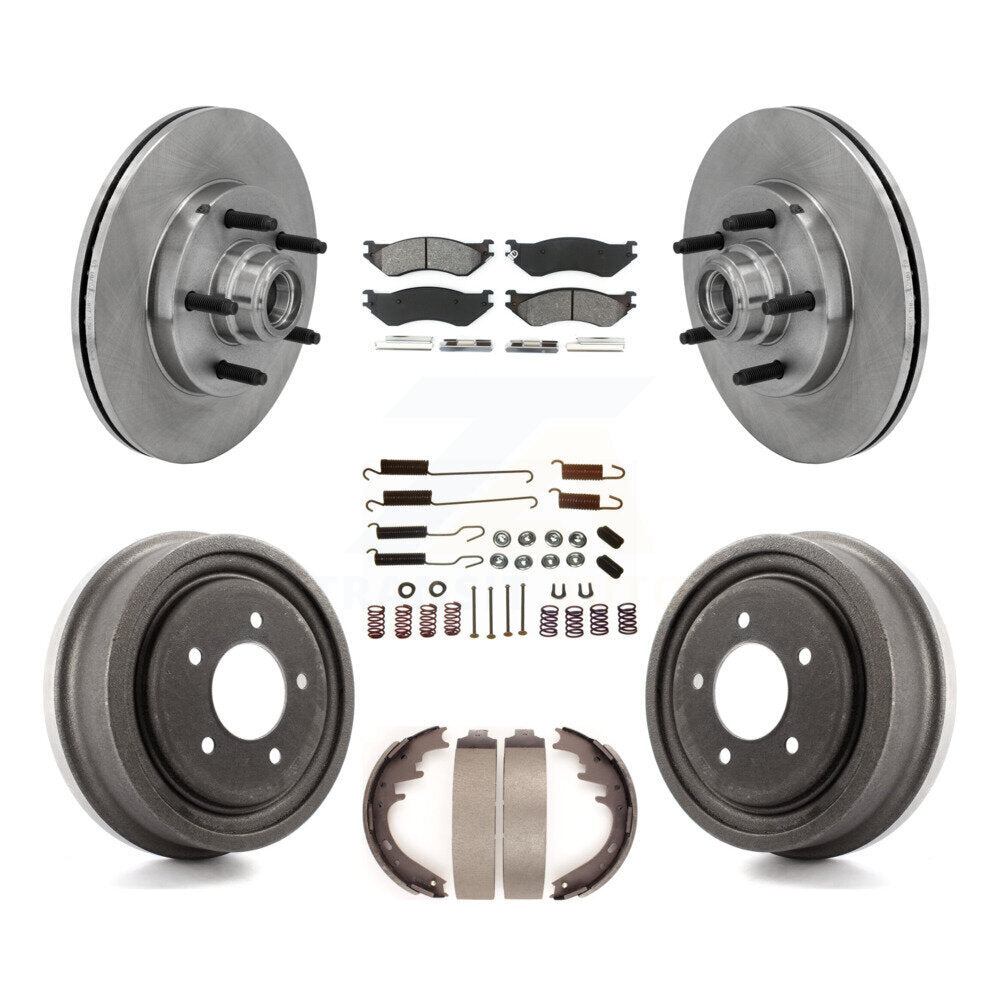 [Avant + Arrière] Kit de Disque et plaquette (semi-métallique) de frein pour 1999 Ford F-150 RWD avec 5 Lug Wheels K8S-102288
