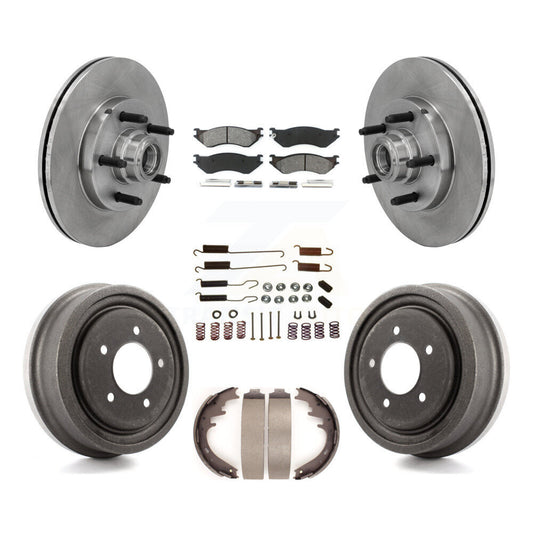 [Avant + Arrière] Kit de Disque et plaquette (semi-métallique) de frein pour 1999 Ford F-150 RWD avec 5 Lug Wheels K8S-102288