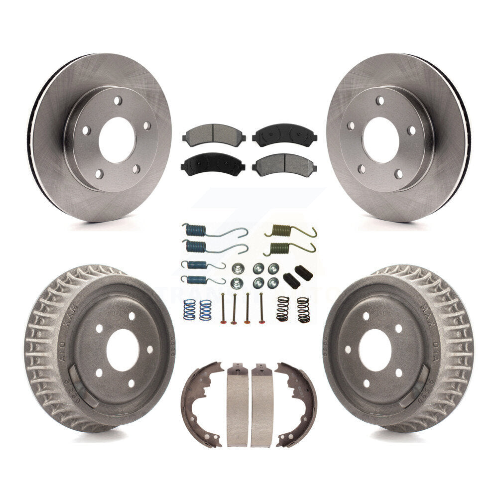 [Avant + Arrière] Kit de Disque et plaquette (semi-métallique) de frein pour 1997 Chevrolet Blazer GMC Jimmy 4WD avec rear brakes K8S-102290