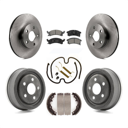 [Avant + Arrière] Kit de Disque et plaquette (semi-métallique) de frein pour 1996-1998 Pontiac Sunfire Except Vehicles Built USA Market K8S-102292 par Transit Auto