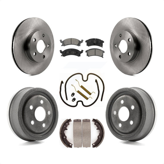 [Avant + Arrière] Kit de Disque et plaquette (semi-métallique) de frein pour 1996-1998 Pontiac Sunfire Except Vehicles Built USA Market K8S-102292 par Transit Auto