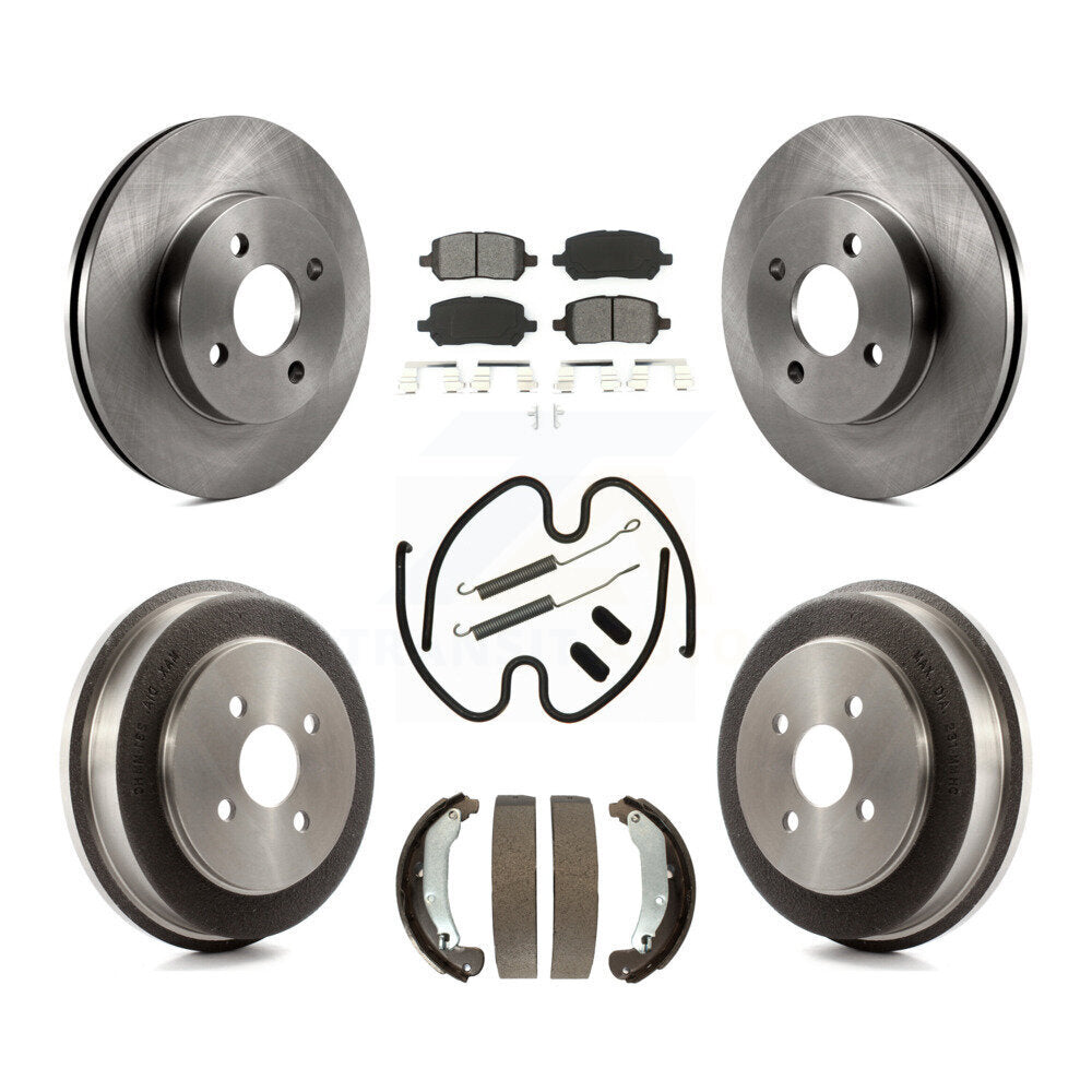 [Avant + Arrière] Kit de Disque et plaquette (semi-métallique) de frein pour Chevrolet Cobalt Saturn Ion Pontiac Pursuit K8S-102298