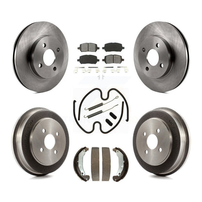 [Avant + Arrière] Kit de Disque et plaquette (semi-métallique) de frein pour Chevrolet Cobalt Saturn Ion Pontiac Pursuit K8S-102298