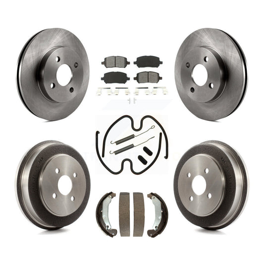 [Avant + Arrière] Kit de Disque et plaquette (semi-métallique) de frein pour Chevrolet Cobalt Saturn Ion Pontiac Pursuit K8S-102298