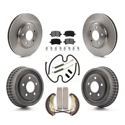 [Avant + Arrière] Kit de Disque et plaquette (semi-métallique) de frein pour 2004 Chevrolet Malibu rear brakes avec 296mm Diameter Rotor K8S-102299