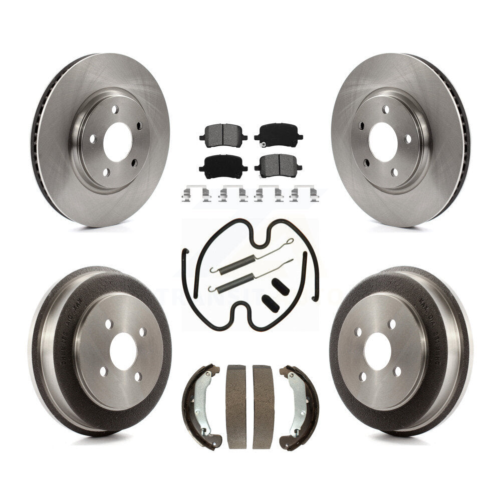 [Avant + Arrière] Kit de Disque et plaquette (semi-métallique) de frein pour 2006 Pontiac Pursuit avec Brakes K8S-102300