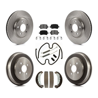 [Avant + Arrière] Kit de Disque et plaquette (semi-métallique) de frein pour 2006 Pontiac Pursuit avec Brakes K8S-102300