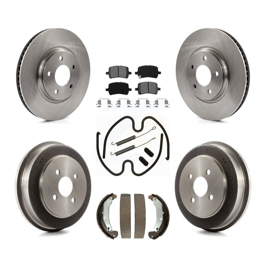 [Avant + Arrière] Kit de Disque et plaquette (semi-métallique) de frein pour 2006 Pontiac Pursuit avec Brakes K8S-102300