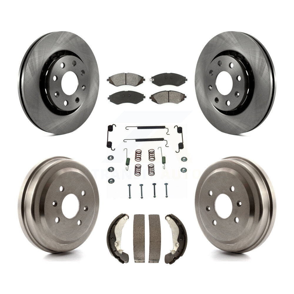 [Avant + Arrière] Kit de Disque et plaquette (semi-métallique) de frein pour Chevrolet Aveo Spark Aveo5 Pontiac G3 Suzuki Wave Wave5 Swift+ K8S-102303