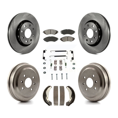 [Avant + Arrière] Kit de Disque et plaquette (semi-métallique) de frein pour Chevrolet Aveo Spark Aveo5 Pontiac G3 Suzuki Wave Wave5 Swift+ K8S-102303