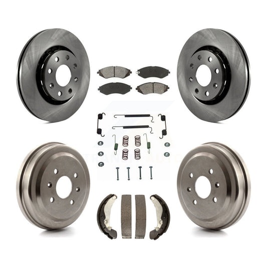 [Avant + Arrière] Kit de Disque et plaquette (semi-métallique) de frein pour Chevrolet Aveo Spark Aveo5 Pontiac G3 Suzuki Wave Wave5 Swift+ K8S-102303