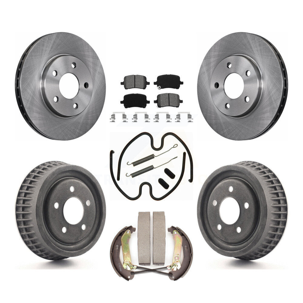 [Avant + Arrière] Kit de Disque et plaquette (semi-métallique) de frein pour 2004 Chevrolet Malibu rear brakes avec 276mm Diameter Rotor K8S-102304
