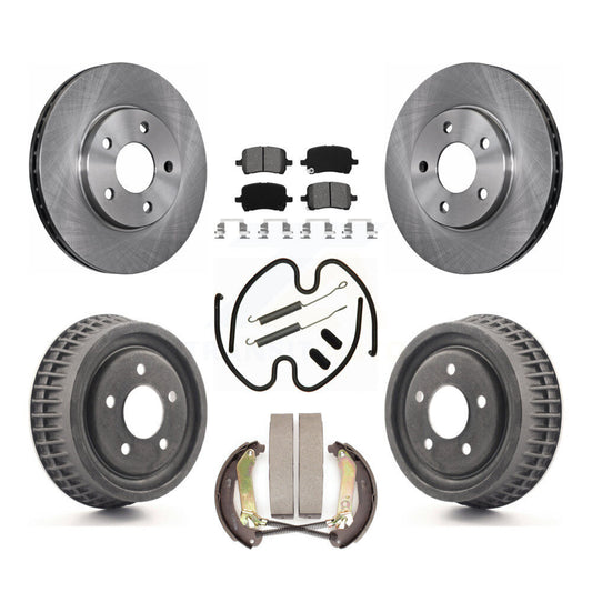 [Avant + Arrière] Kit de Disque et plaquette (semi-métallique) de frein pour 2004 Chevrolet Malibu rear brakes avec 276mm Diameter Rotor K8S-102304