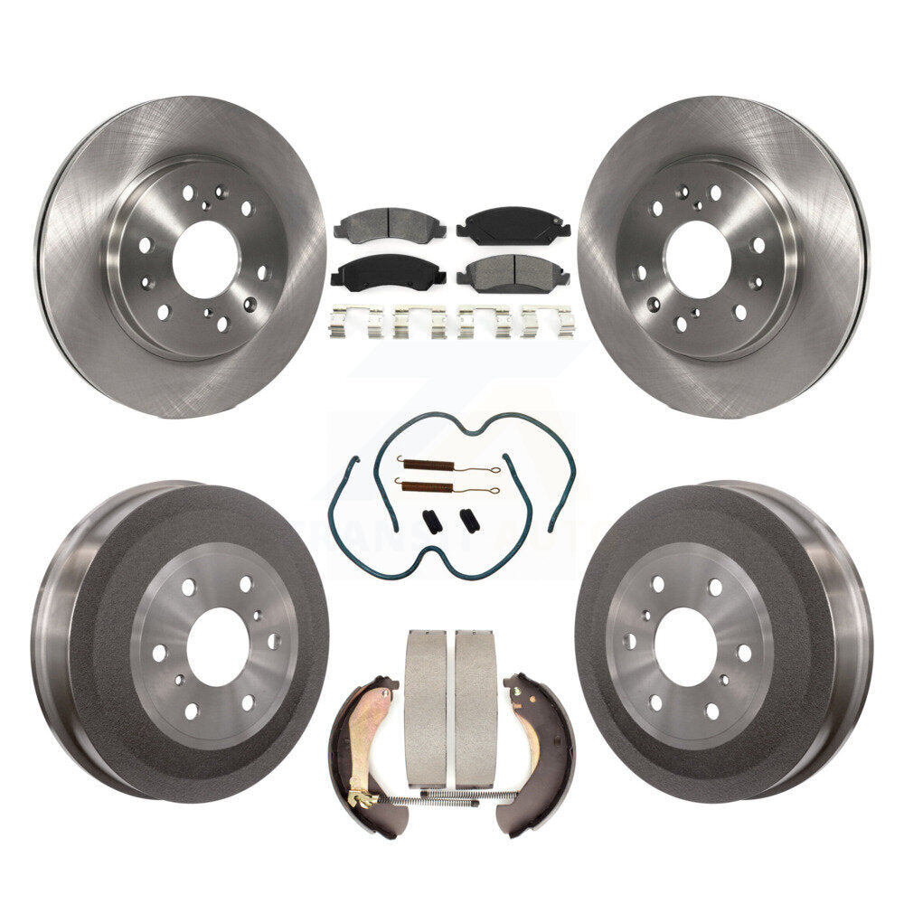 [Avant + Arrière] Kit de Disque et plaquette (semi-métallique) de frein pour 2009 Chevrolet Silverado 1500 GMC Sierra Except Vehicles Using Hold Down Pins K8S-102307