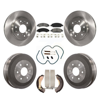 [Avant + Arrière] Kit de Disque et plaquette (semi-métallique) de frein pour 2009 Chevrolet Silverado 1500 GMC Sierra Except Vehicles Using Hold Down Pins K8S-102307