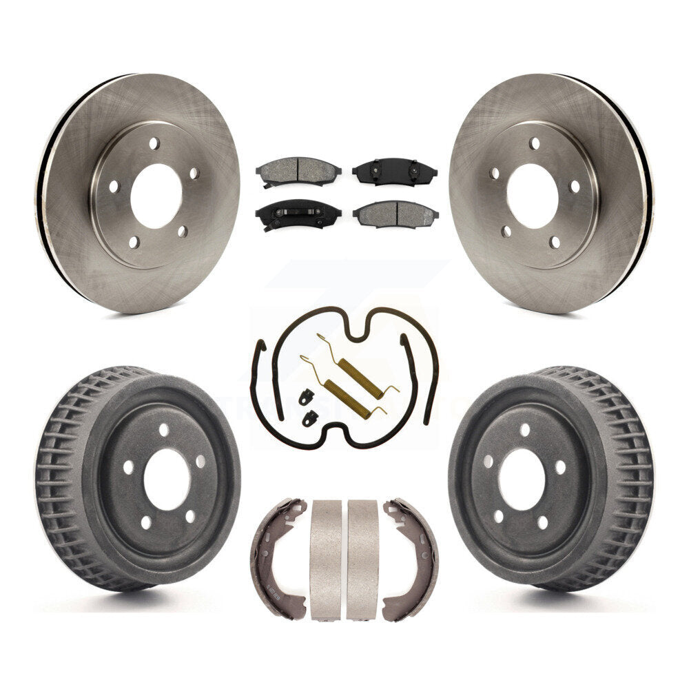 [Avant + Arrière] Kit de Disque et plaquette (semi-métallique) de frein pour 1995 Chevrolet Lumina Monte Carlo avec 10-1/2" Diameter Rotor rear brakes K8S-102313