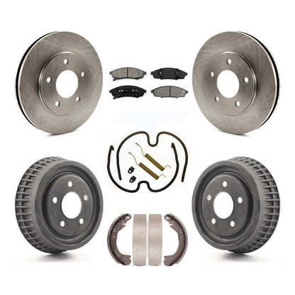 [Avant + Arrière] Kit de Disque et plaquette (semi-métallique) de frein pour 1995 Chevrolet Lumina Monte Carlo avec 10-1/2" Diameter Rotor rear brakes K8S-102313
